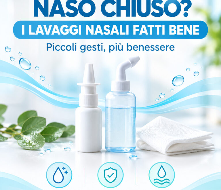 Naso chiuso e lavaggi nasali